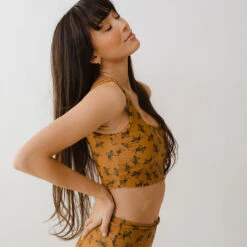 Golden Tiger Olivia Swim Crop -Swim Shoreline 369A0109