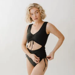 Venice Cut Out One-Piece, Black 16 Venice Cut Out One-Piece, Black -Swim Shoreline 369A0141