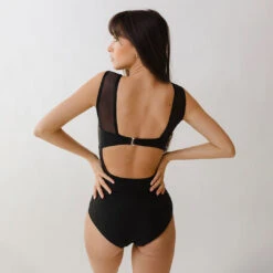The Aubry One-Piece, Black -Swim Shoreline 369A0254