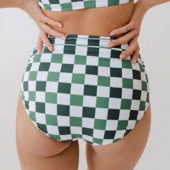 Check Mate Ruched High-Waisted Bottoms 22 Check Mate Ruched High-Waisted Bottoms -Swim Shoreline 369A0520 c68f3622 b131 4a03 8bf9 de000fce5ce1
