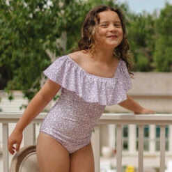 Mini Wave One-Piece, Lilac