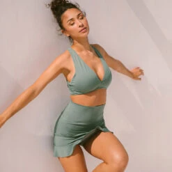 Sea Salt High-Waisted Swim Skirt -Swim Shoreline 369A0658