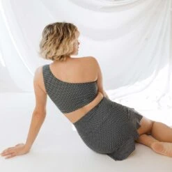 Black Checkers Icon Swim Crop -Swim Shoreline 369A0763final