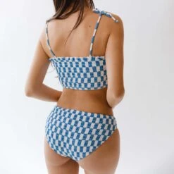 Smocked Swim Crop, Blue Checkers 19 Smocked Swim Crop, Blue Checkers -Swim Shoreline 369A0780final 4175e713 f84a 49e0 ad3f ea5326c3634e