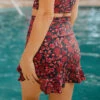Pink Ditzy High-Waisted Swim Skirt -Swim Shoreline 369A1495final 823d0edb cd12 4003 ba03 1a6bbc88f57f