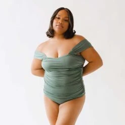 Sea Salt Off Shoulder One-Piece 21 Sea Salt Off Shoulder One-Piece -Swim Shoreline 369A1545final 06442ac6 3118 4844 ae46 242b52a2fd4b