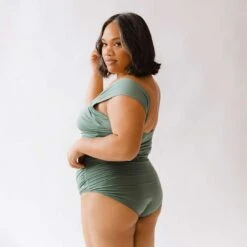 Sea Salt Off Shoulder One-Piece 22 Sea Salt Off Shoulder One-Piece -Swim Shoreline 369A1583final