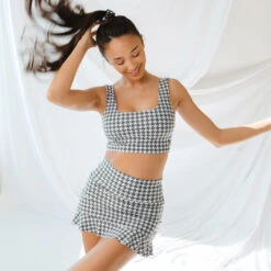 Houndstooth High-Waisted Swim Skirt 28 Houndstooth High-Waisted Swim Skirt -Swim Shoreline 369A1711final 88f824c4 034d 424c 893f ee8d2a245e16