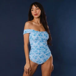 The Mykonos White Off Shoulder One-Piece 28 The Mykonos White Off Shoulder One-Piece -Swim Shoreline 369A1970final