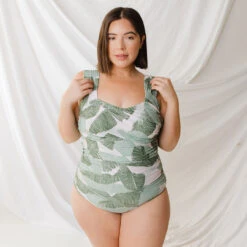 The Palm Off Shoulder One-Piece -Swim Shoreline 369A2392final