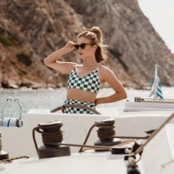 Rise Bralette, Check Mate -Swim Shoreline 369A2832final