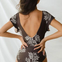 The Cape One-Piece, Chocolate Fern -Swim Shoreline 369A4066finnal