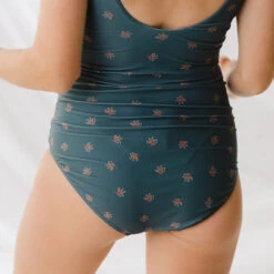 The Natalie One-Piece, Ocean + Coral -Swim Shoreline 369A4124final