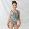Mini Tied-Up Tankini Set, Houndstooth -Swim Shoreline 369A4285final