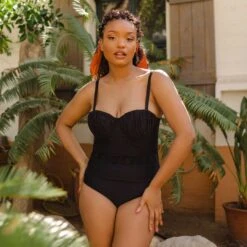 The Duchess One-Piece, Black -Swim Shoreline 369A4646final