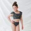 Mini Wave Two-Piece Set, Black Checkers -Swim Shoreline 369A4689final