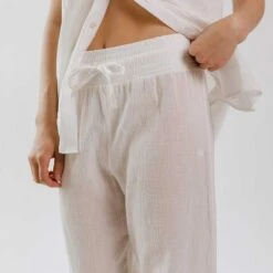 Cabana Pants, White 14 Cabana Pants, White -Swim Shoreline 369A4708final