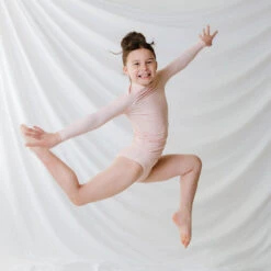 Mini Rash Guard Two-Piece Set, Pink Checkers -Swim Shoreline 369A4962final