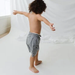 Houndstooth Jr. Swim Trunks -Swim Shoreline 369A5002final