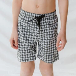 Houndstooth Jr. Swim Trunks -Swim Shoreline 369A5039final