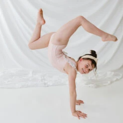 Mini Ruffle One-Piece, Pink Checkers -Swim Shoreline 369A5228final