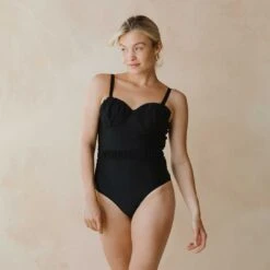 The Duchess One-Piece, Black -Swim Shoreline 369A5465final