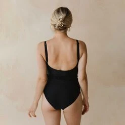 The Duchess One-Piece, Black -Swim Shoreline 369A5502final
