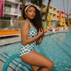 Deep End One-Piece, Check Mate -Swim Shoreline 369A5548final