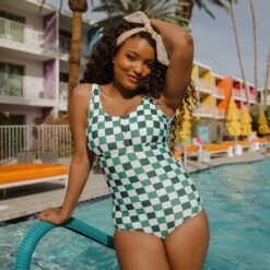 Deep End One-Piece, Check Mate -Swim Shoreline 369A5698final