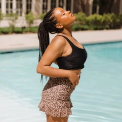 Pursuit High-Waisted Swim Skirt -Swim Shoreline 369A5969final