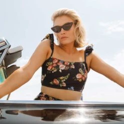 Rose Black Bella Crop Top -Swim Shoreline 369A6238final