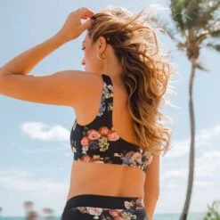 Deep V Bikini Top, Rose Black 13 Deep V Bikini Top, Rose Black -Swim Shoreline 369A6321final