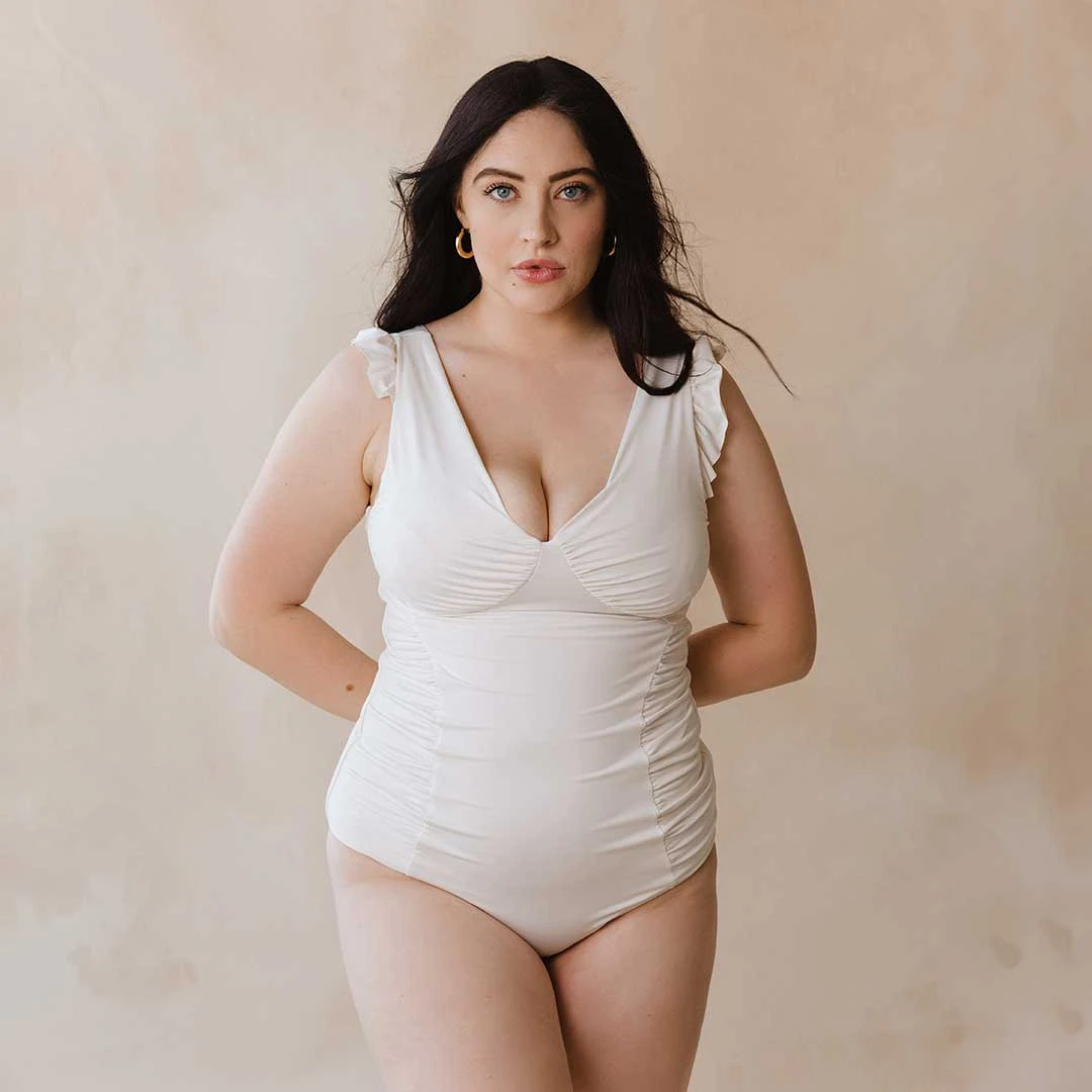 Riptide One-Piece, Ivory 9 Riptide One-Piece, Ivory - Image 7