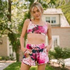 Momentum Bra, Peony -Swim Shoreline 369A7799final