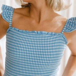 Hamptons One-Piece, Bluebell -Swim Shoreline 369A7854final