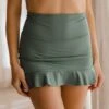 Sea Salt High-Waisted Swim Skirt -Swim Shoreline 369A8093final