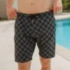 Wind And Sea Shorts, Slate Checkers -Swim Shoreline 369A8173final
