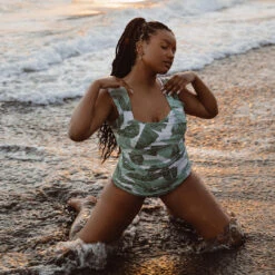 The Palm Off Shoulder One-Piece -Swim Shoreline 369A8362final