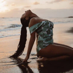 The Palm Off Shoulder One-Piece -Swim Shoreline 369A8436final