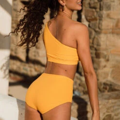 Groove Icon Swim Crop, Marigold -Swim Shoreline 369A8625final