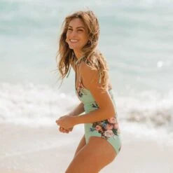 The Natalie One-Piece, Rose Mint -Swim Shoreline 369A8917final 83a13050 4cc9 48b4 94ac fa6008e38a8a