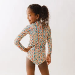 Mini Rash Guard Two-Piece Set, Athens Sunset -Swim Shoreline 369A9612final