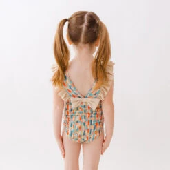 Mini Ruffle One-Piece, Athens Sunset -Swim Shoreline 369A9929finnal