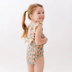 Mini Ruffle One-Piece, Athens Sunset -Swim Shoreline 369A9943final