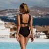 The Aubry One-Piece, Black -Swim Shoreline 369A9977final