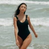 The Monica One-Piece Swimsuit, Black -Swim Shoreline BLACK ONE PIECE 15