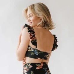 Rose Black Bella Crop Top -Swim Shoreline DSC03566finnal