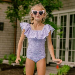 Mini Wave One-Piece, Lilac -Swim Shoreline DSC07627 2 copy