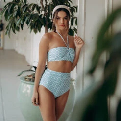 Echo Swim Top, Mod Blue -Swim Shoreline ECHO BLUE 1