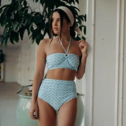 Echo Swim Top, Mod Blue -Swim Shoreline ECHO BLUE 3